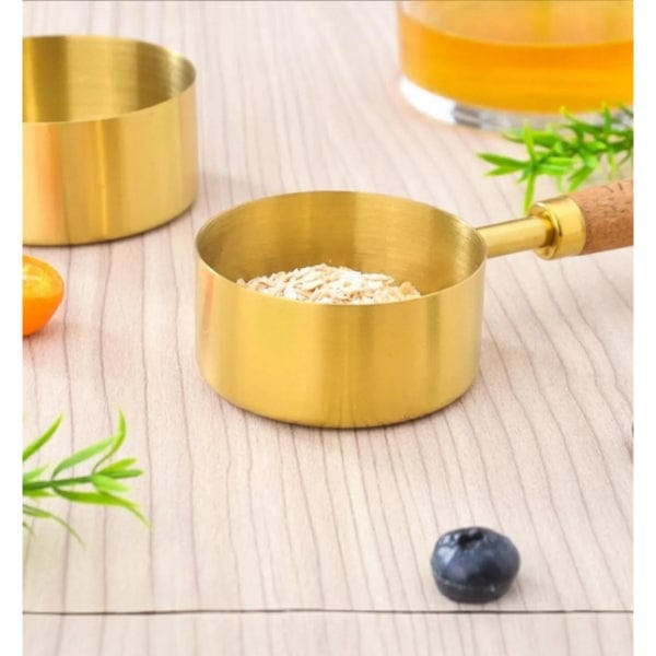 4'lü Ahşap Saplı Ölçü Kaşığı Bonvagon