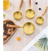 4'lü Ahşap Saplı Ölçü Kaşığı Bonvagon