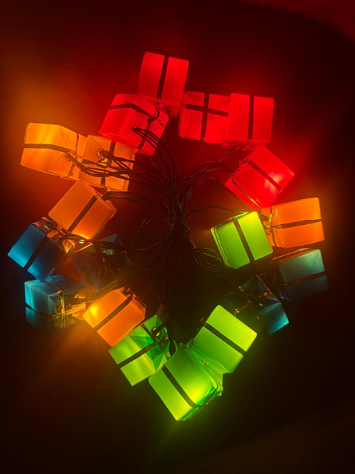 4 Metre Led Işık Hediye Kutusu 20 Led Pilli Bonvagon