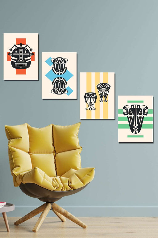 4 Parça 30x40 Poster Tablo Seti Bonvagon