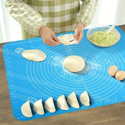 40*50 cm Silikon Ölçekli Kullanımı Kolay Hamur Açma Matı Ekmek Mantı Makarna Hamuru Yoğurma Matı Bonvagon