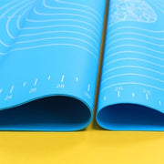 40*50 cm Silikon Ölçekli Kullanımı Kolay Hamur Açma Matı Ekmek Mantı Makarna Hamuru Yoğurma Matı Bonvagon