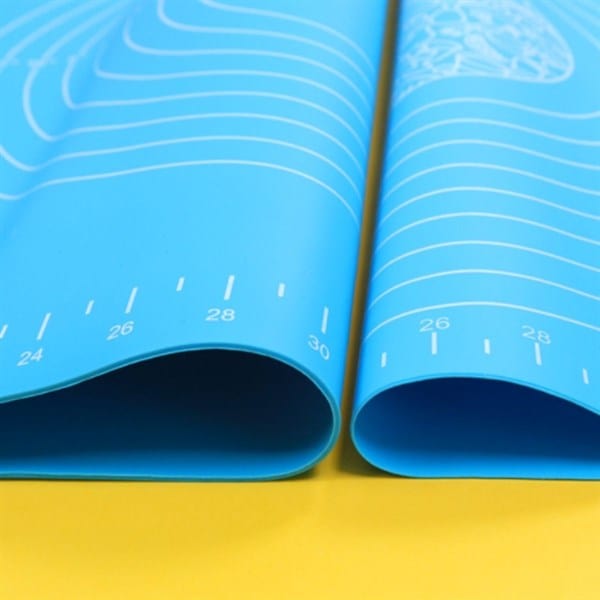 40*50 cm Silikon Ölçekli Kullanımı Kolay Hamur Açma Matı Ekmek Mantı Makarna Hamuru Yoğurma Matı Bonvagon