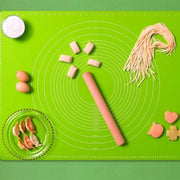 40*50 cm Silikon Ölçekli Kullanımı Kolay Hamur Açma Matı Ekmek Mantı Makarna Hamuru Yoğurma Matı Bonvagon