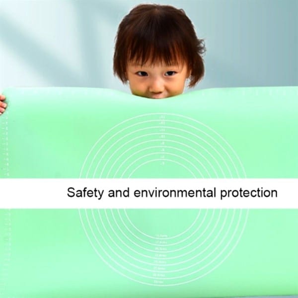 40*50 cm Silikon Ölçekli Kullanımı Kolay Hamur Açma Matı Ekmek Mantı Makarna Hamuru Yoğurma Matı Bonvagon