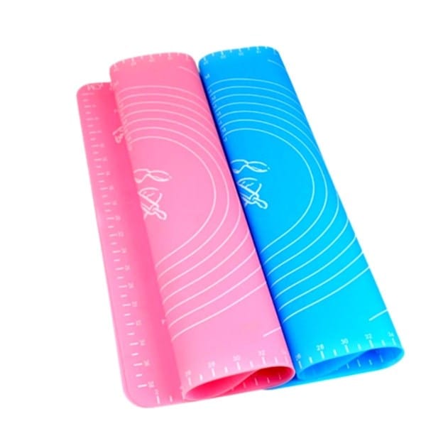 40*50 cm Silikon Ölçekli Kullanımı Kolay Hamur Açma Matı Ekmek Mantı Makarna Hamuru Yoğurma Matı Bonvagon