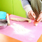 40*50 cm Silikon Ölçekli Kullanımı Kolay Hamur Açma Matı Ekmek Mantı Makarna Hamuru Yoğurma Matı Bonvagon