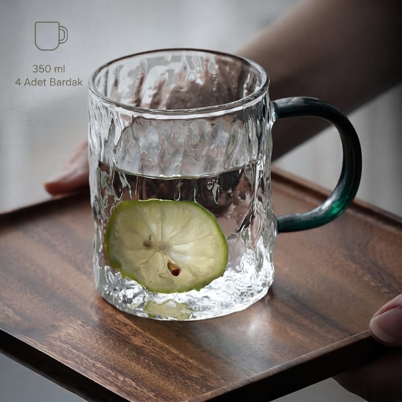 Cam 5 Parça Bardaklı Sürahi Seti - 1800 ml