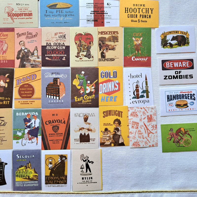 52 Adet Retro Sticker Seti Bonvagon