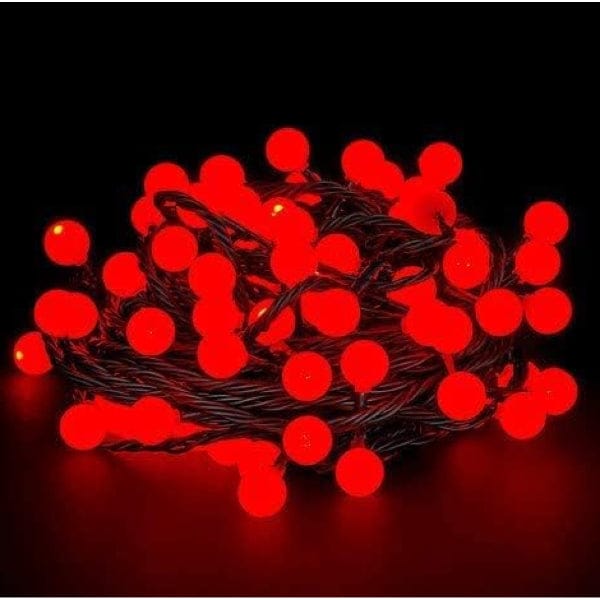 5m 28 Led Kırmızı Işık Siyah Kablo Fişli Bonvagon