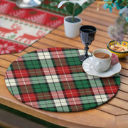 6+1'li Ekose Mery Christmas Tasarımlı Supla Runner Seti Bonvagon