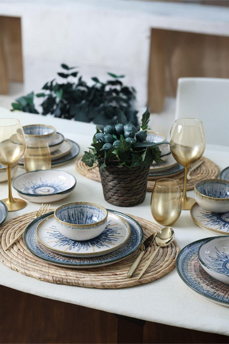 6 Kişilik Yemek Takımı - Hydra 24 Parça Bonvagon