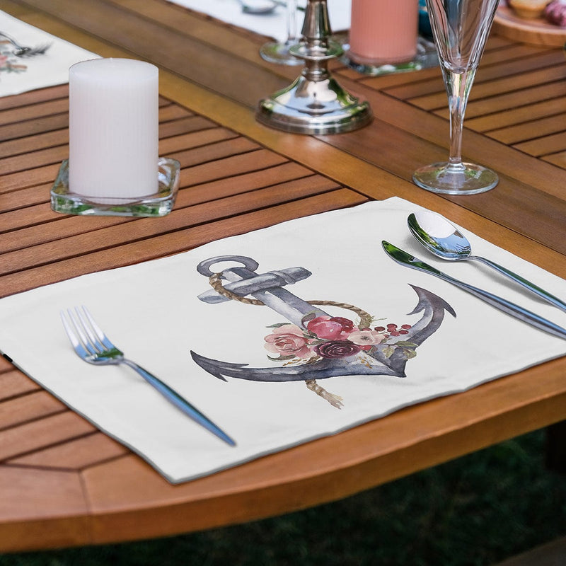 6’lı Çapa & Dümen Özel Tasarımlı Amerikan Servis Seti Bonvagon