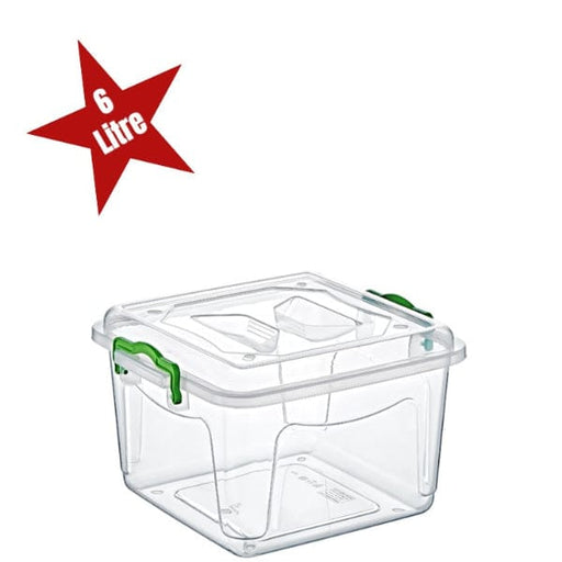 6 Litre Şeffaf Saklama Kutusu Bonvagon