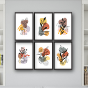 6 Parça Bohem Tablo Seti Uv Dijital Baskı Bonvagon