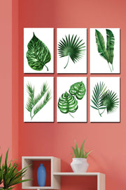 6 Parça Botanic Dijital Baskı Tablo Seti Bonvagon