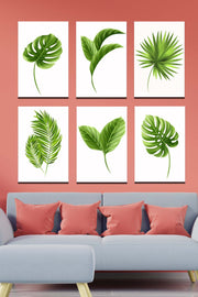 6 Parça Tropical Tablo Seti Dijital Baskı Bonvagon