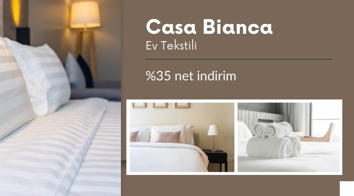 Casa Bianca 5 yıldızlı otel nevresim serisi indirimli fiyat avantajıyla Bonvagon'da!