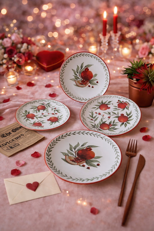 Nar Ege Pasta Tabağı 20 Cm - Seti 4 Tabak BonVagon