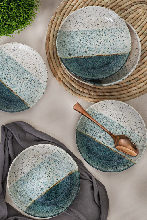 Keraart Colored Yemek Tabağı 6 Adet 18 Cm Seti BonVagon