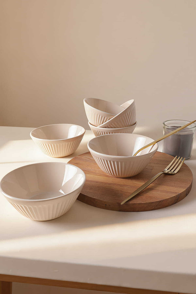 Krem Hitit Line Kase 14 Cm Seti 6 BonVagon