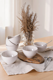 Beyaz Rice Kase 14 Cm - Seti 6 Adet BonVagon
