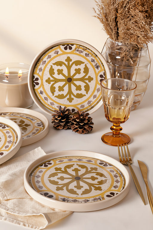 Brown Stackable Pasta Tabak 21 cm - 4 Adet Set BonVagon