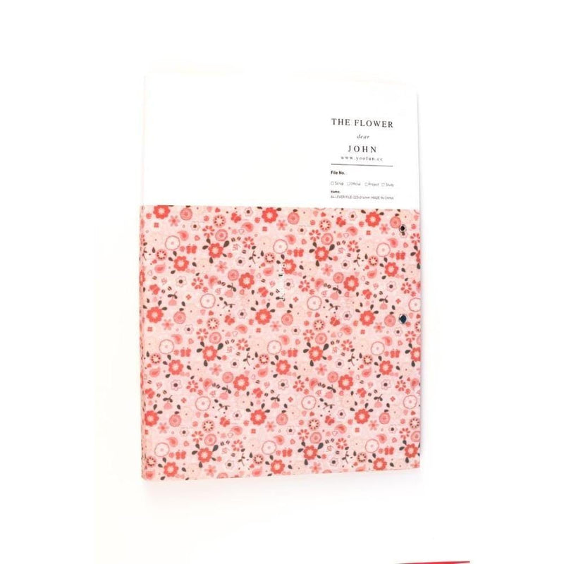 A4 Pembe Çiçekli Dosya Bonvagon