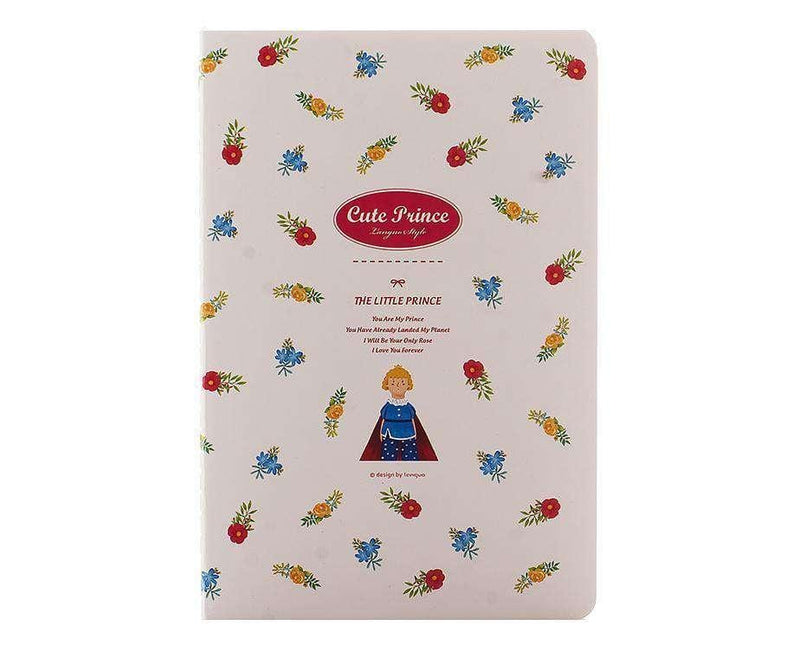 A5 Beyaz Çiçekli Defter Bonvagon