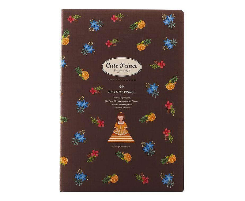 A5 Siyah Çiçekli Defter Bonvagon