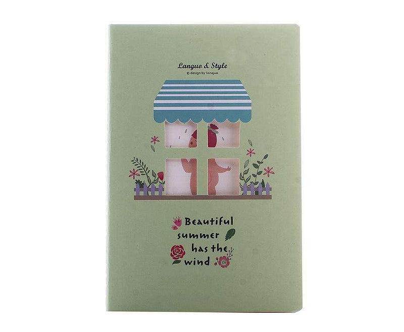 A5 Yeşil Pencereli Not Defteri Bonvagon