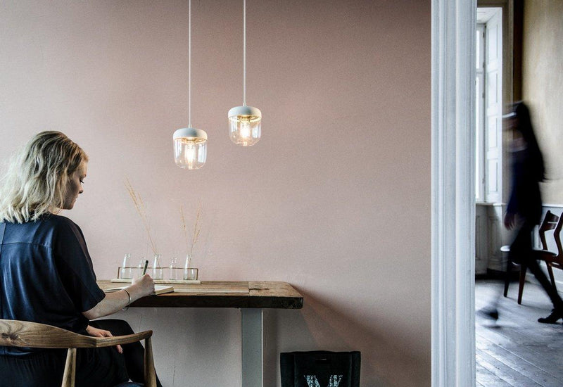 Acorn Beyaz/Metalik Gri 16cm Avize, Aydınlatma Bonvagon