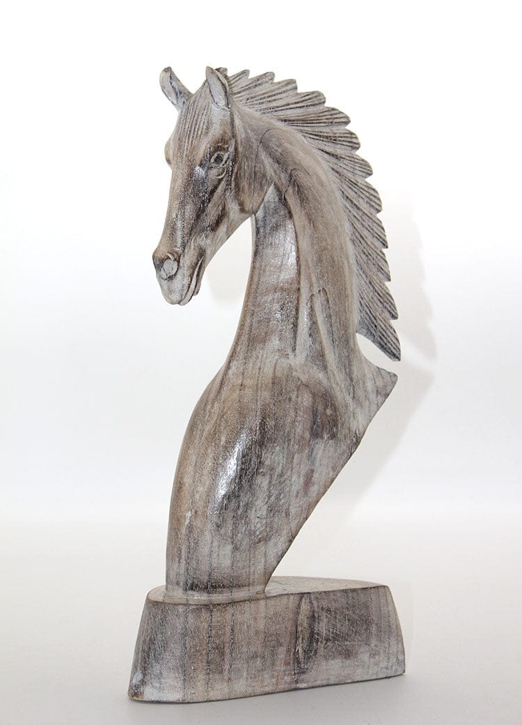 Ahşap At Büstü 40 cm Bonvagon