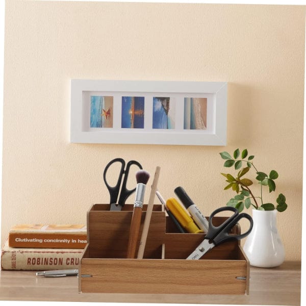 Ahşap Masa Üstü Düzenleyici Kutu Bonvagon