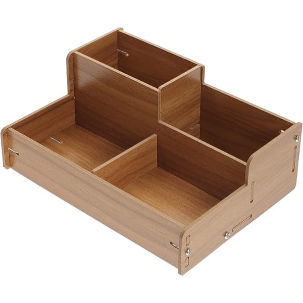 Ahşap Masa Üstü Düzenleyici Kutu Bonvagon