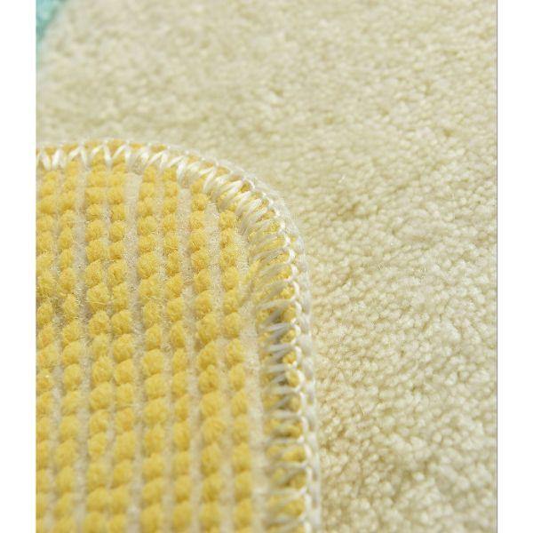 Alaçatı Sarı 2li Set Banyo Halısı, Kaymaz Taban, Yıkanabilir Bonvagon