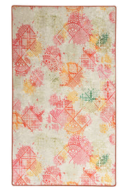 Alice Dijital Baskılı Halı, Kaymaz Taban, Yıkanabilir Bonvagon