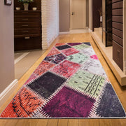 Ally Dijital Baskılı Yolluk Dekoratif Halı, Kaymaz Taban, Yıkanabilir Bonvagon