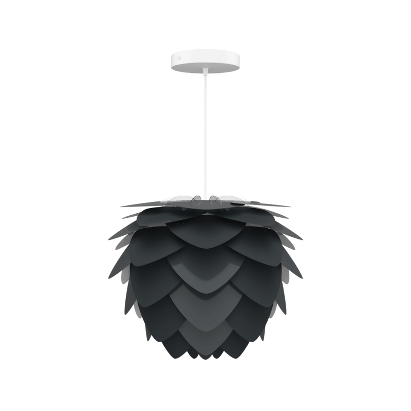 Aluvia Mini Antrasit Gri 40cm Avize, Lambader, Masa Lamba Başlığı, Aydınlatma Bonvagon