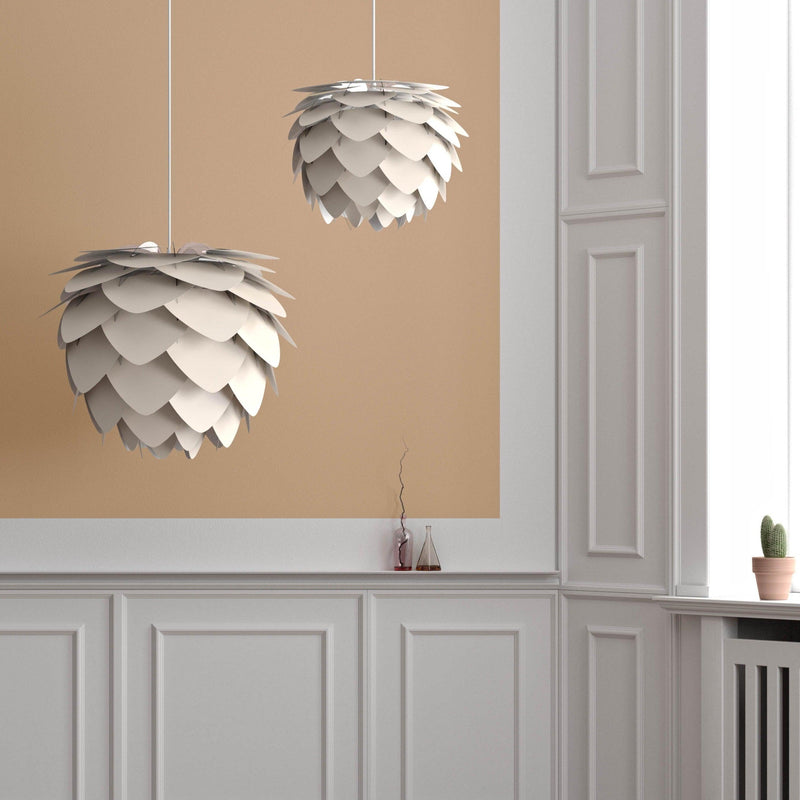 Aluvia Mini İnci Beyazı 40cm Avize, Lambader, Masa Lamba Başlığı, Aydınlatma Bonvagon