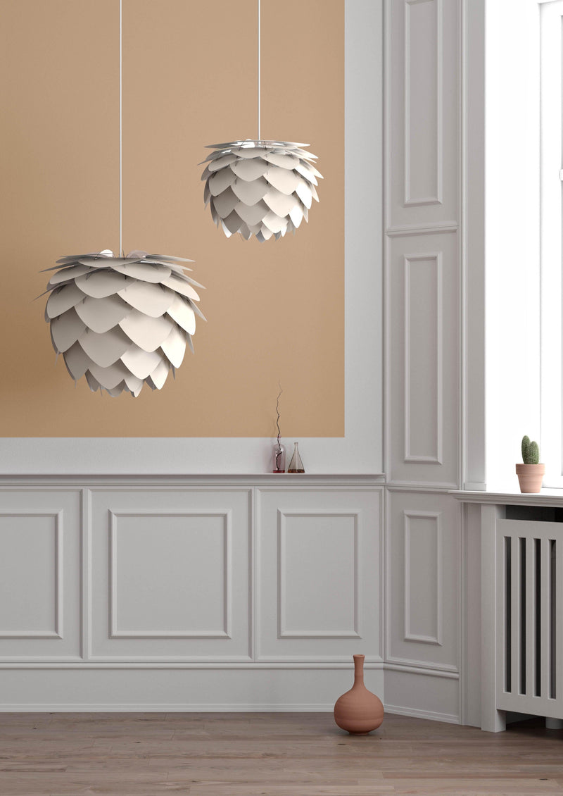 Aluvia Mini İnci Beyazı 40cm Avize, Lambader, Masa Lamba Başlığı, Aydınlatma Bonvagon