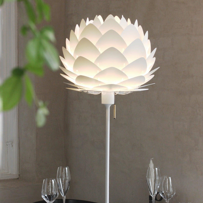 Aluvia Mini İnci Beyazı 40cm Avize, Lambader, Masa Lamba Başlığı, Aydınlatma Bonvagon