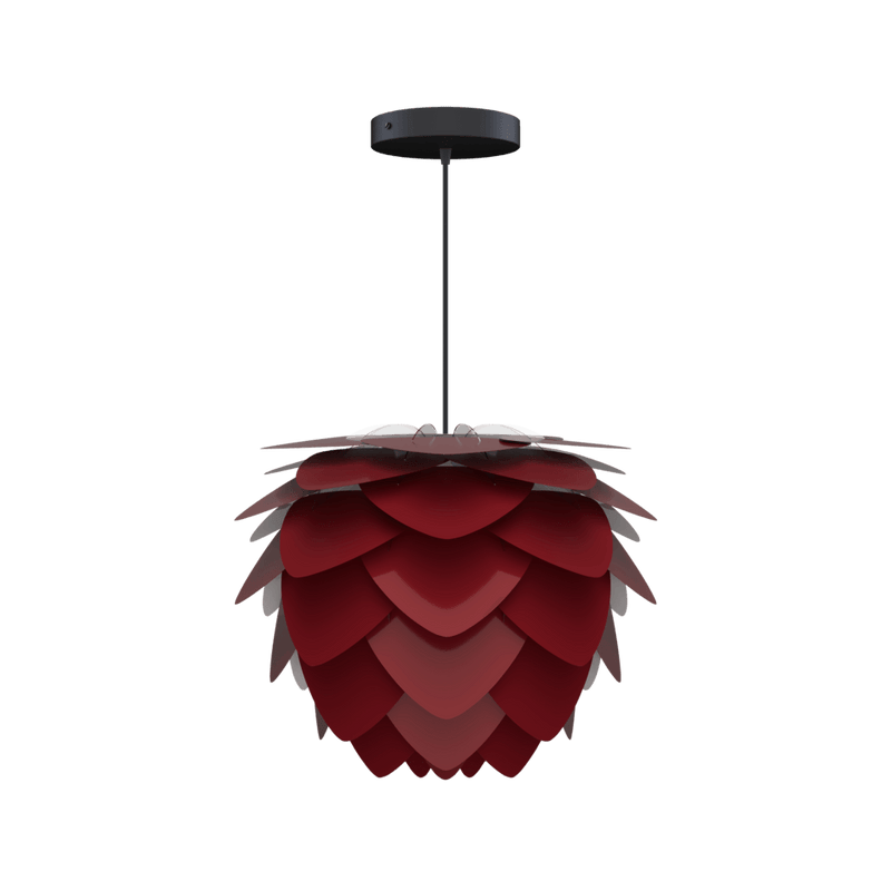 Aluvia Mini Kırımızı 40cm Avize, Lambader, Masa Lamba Başlığı, Aydınlatma Bonvagon