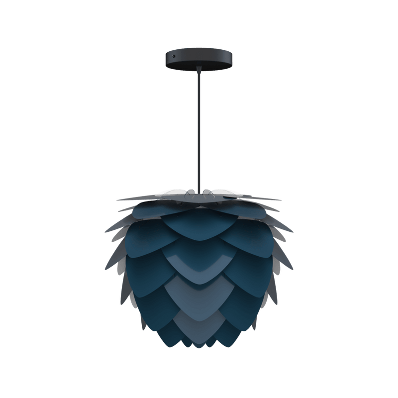 Aluvia Mini Petrol Mavisi 40cm Avize, Lambader, Masa Lamba Başlığı, Aydınlatma Bonvagon