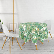 Amazon Yaprakları Dijital Baskılı Modern Leke Tutmaz Masa Örtüsü Bonvagon