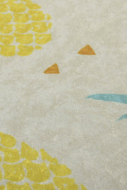 Ananas 40x60cm Dijital Baskılı Banyo Halısı, Kaymaz Taban, Yıkanabilir Bonvagon