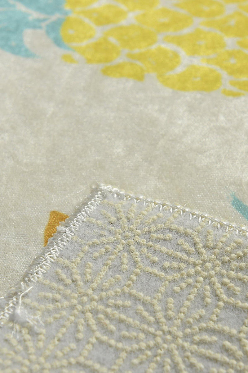 Ananas 40x60cm Dijital Baskılı Banyo Halısı, Kaymaz Taban, Yıkanabilir Bonvagon