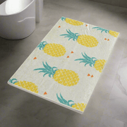 Ananas 40x60cm Dijital Baskılı Banyo Paspas ve Halısı, Kaymaz Taban, Yıkanabilir Bonvagon