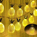 Ananas Led Işık Gold Metal Pilli Bonvagon