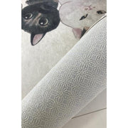 Angry Cats Dijital Baskılı Yuvarlak Kaymaz Taban Banyo Halısı Bonvagon
